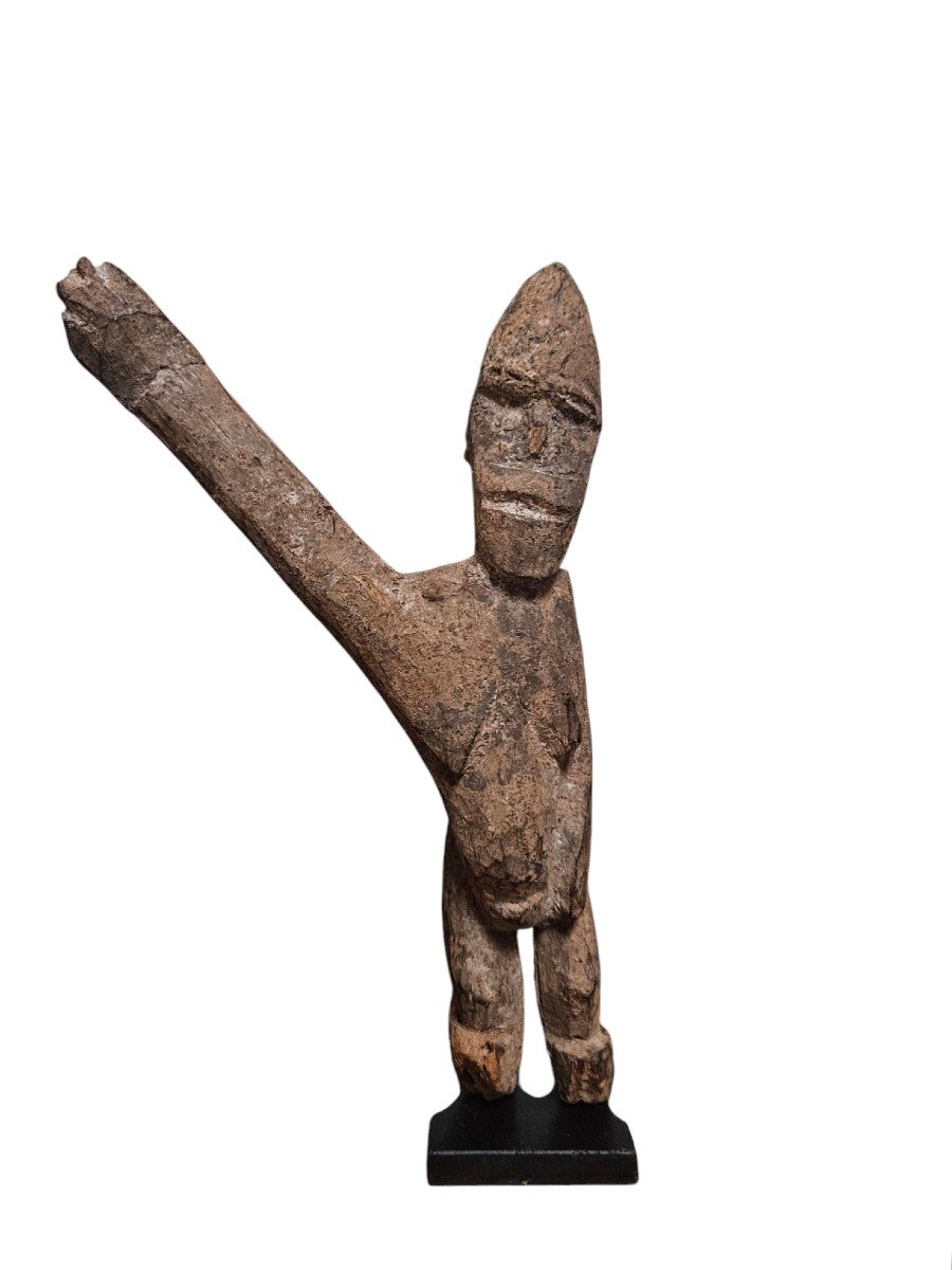 Ancienne Statuette En Bois Lobi Burkina Faso Art Tribal Art Africain Art Premier-photo-3