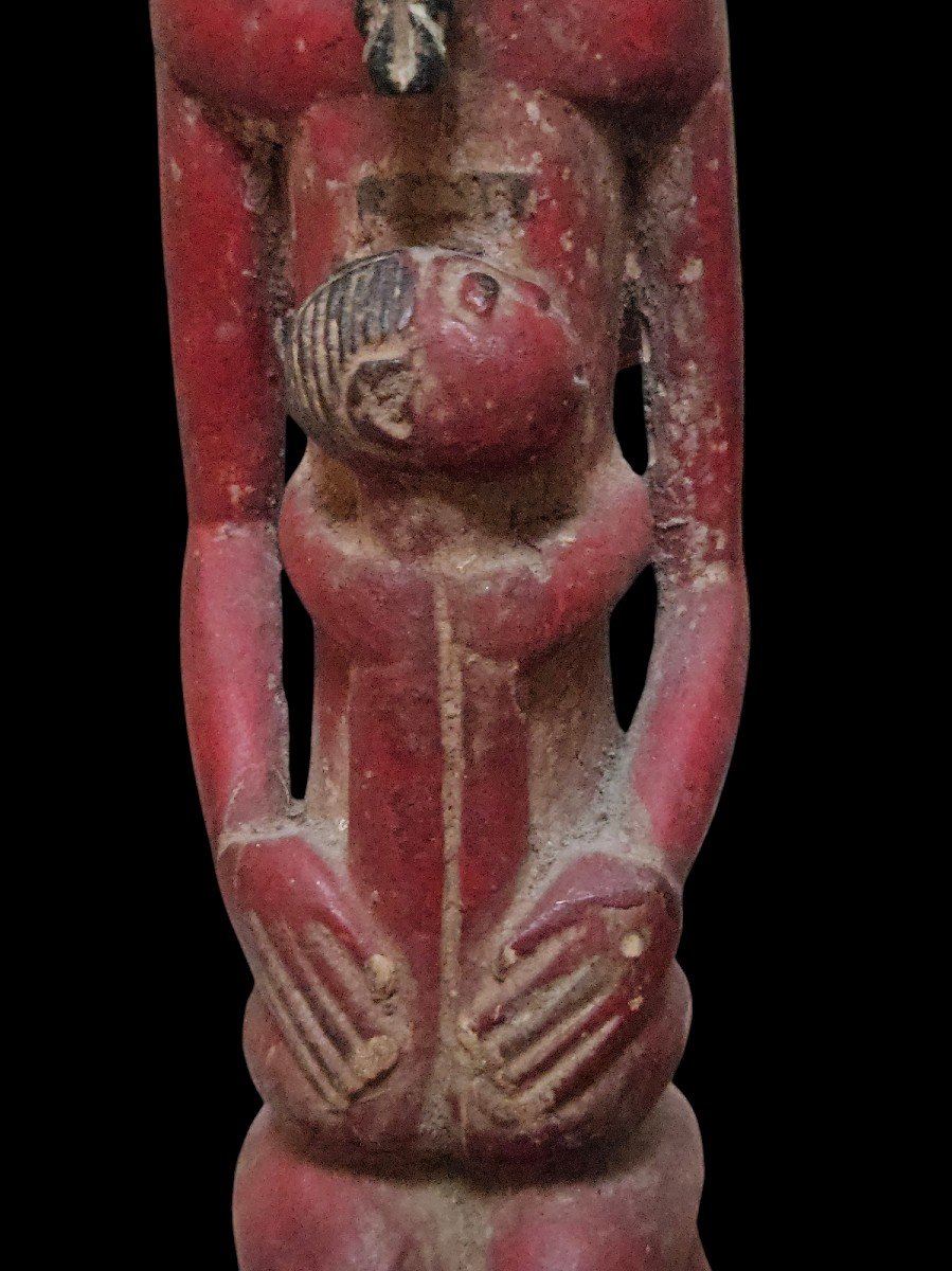 Baoulé Maternity Statuette, Republic Of Ivory Coast, First Half Of The 20th Century-photo-2