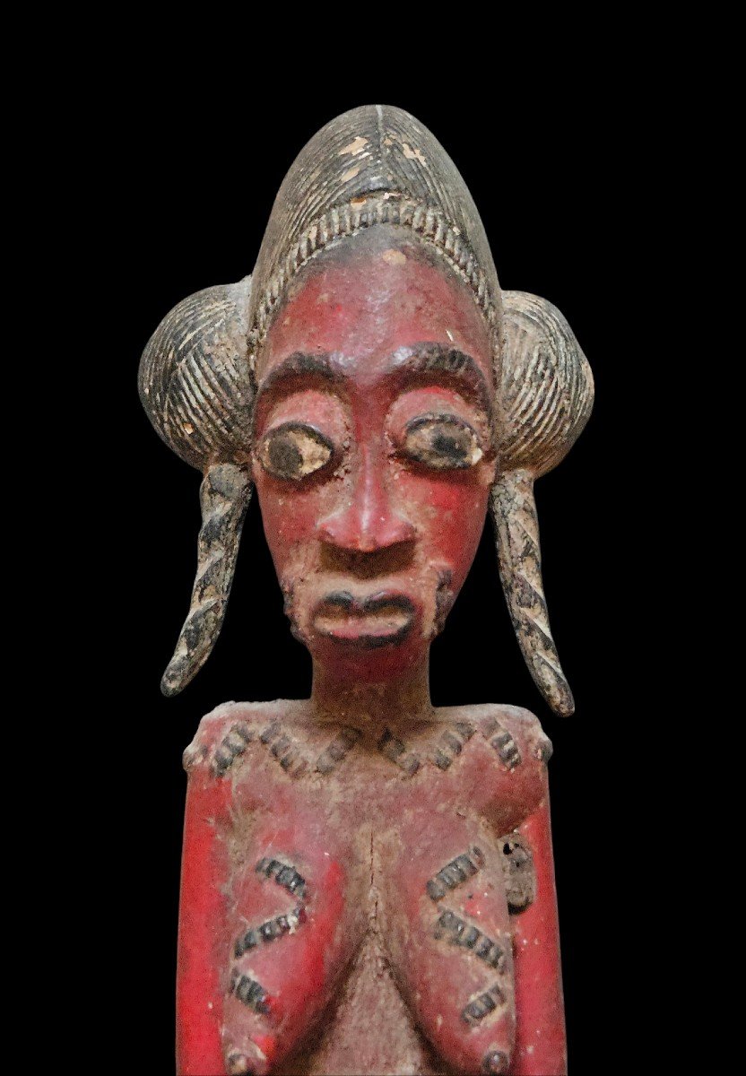 Baoulé Maternity Statuette, Republic Of Ivory Coast, First Half Of The 20th Century-photo-6