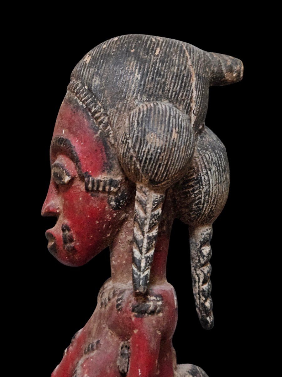 Baoulé Maternity Statuette, Republic Of Ivory Coast, First Half Of The 20th Century-photo-7