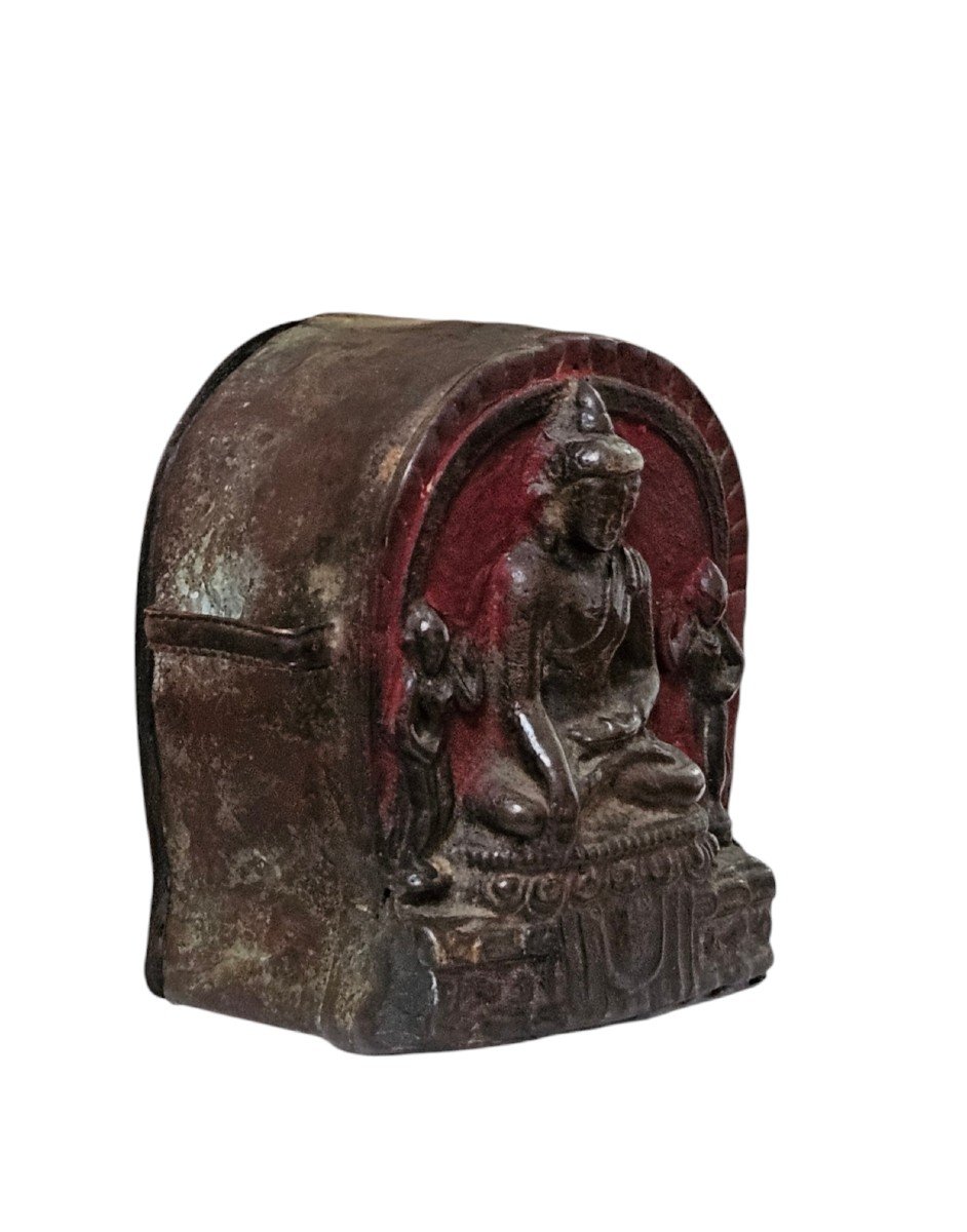 Ghau Portable Temple Or Tantric Travel Temple, Tibet 19th Century.-photo-2