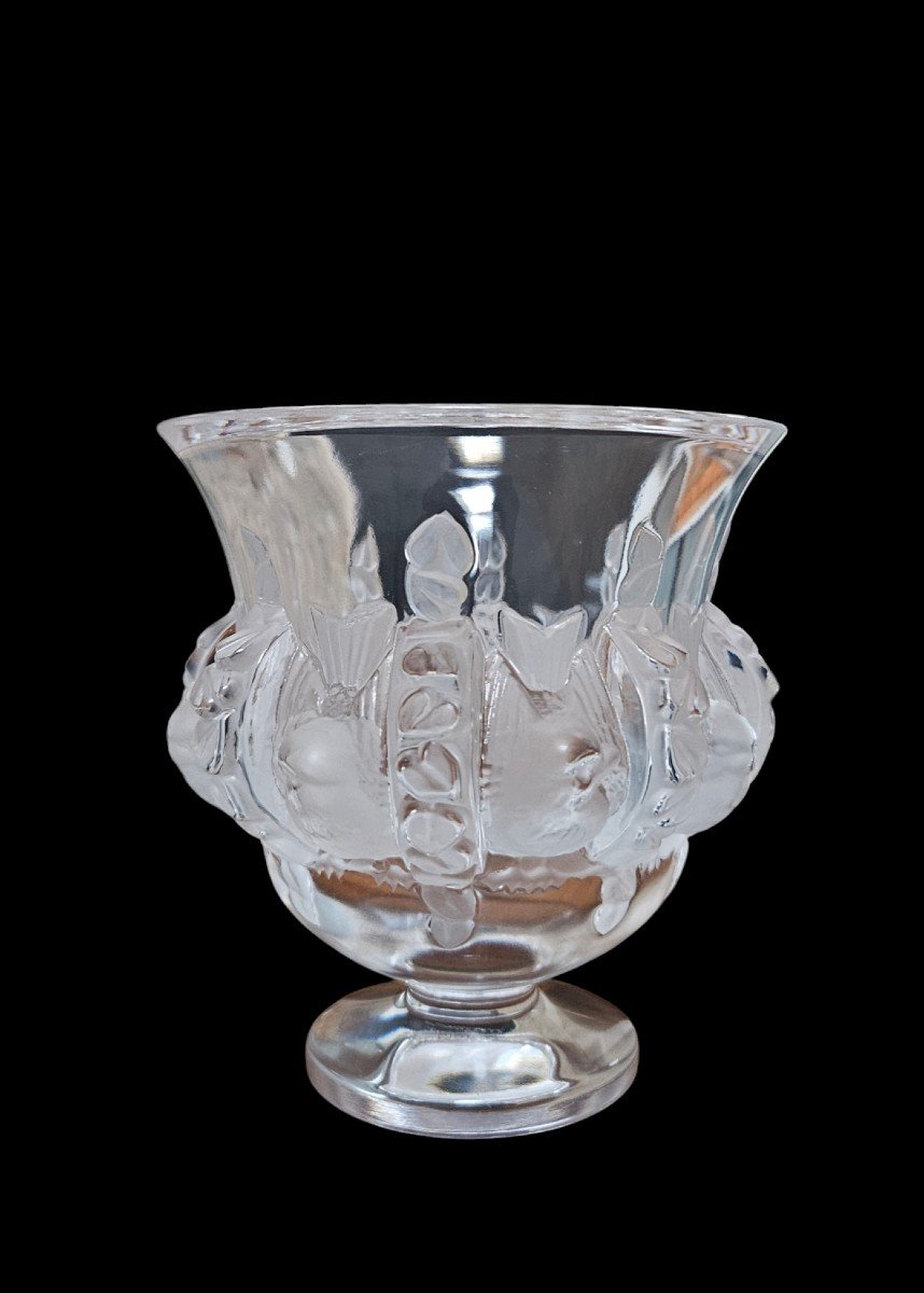 Vase Aux Oiseaux Modèle "dampierre" Lalique France-photo-2