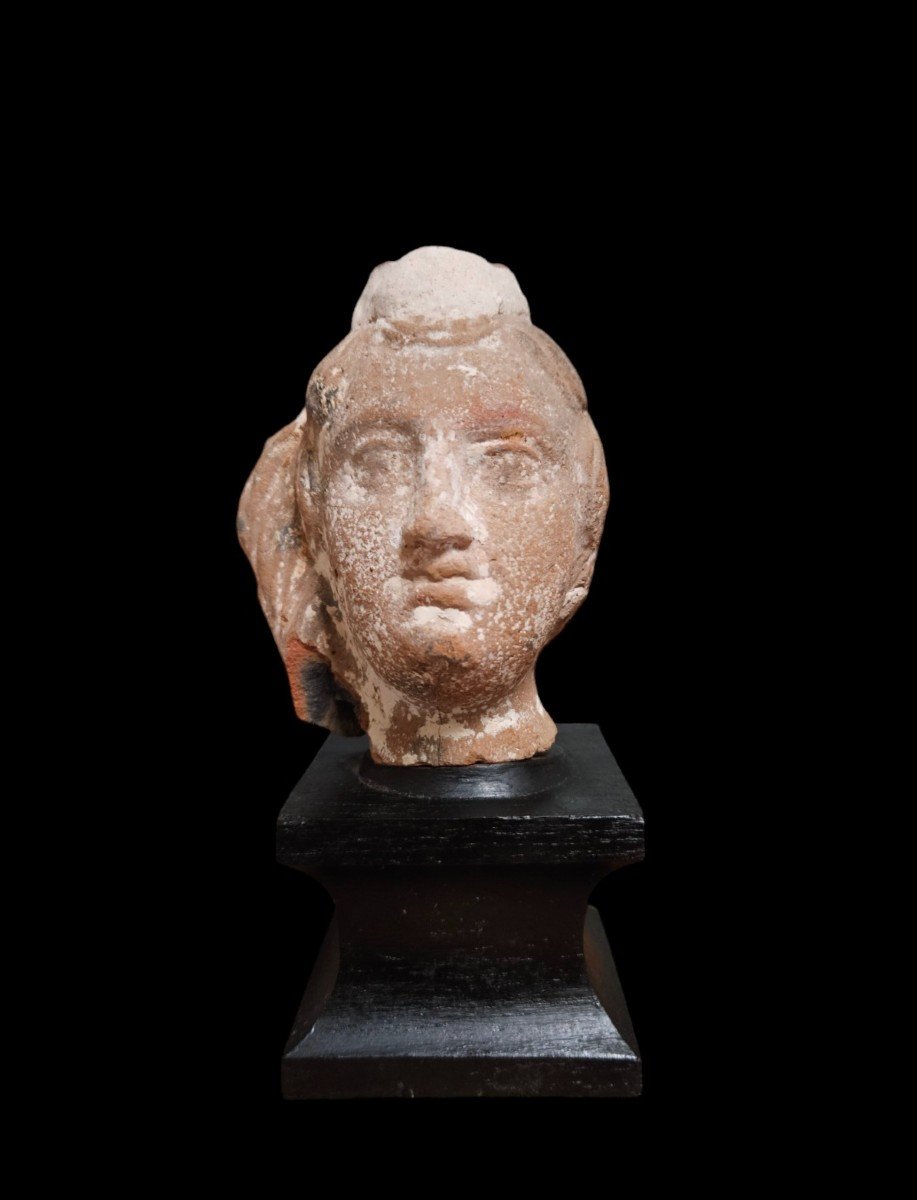 Head Of The God Harpocrates, Egypt, Greco-roman Period, 300 To 100 Bc.-photo-3