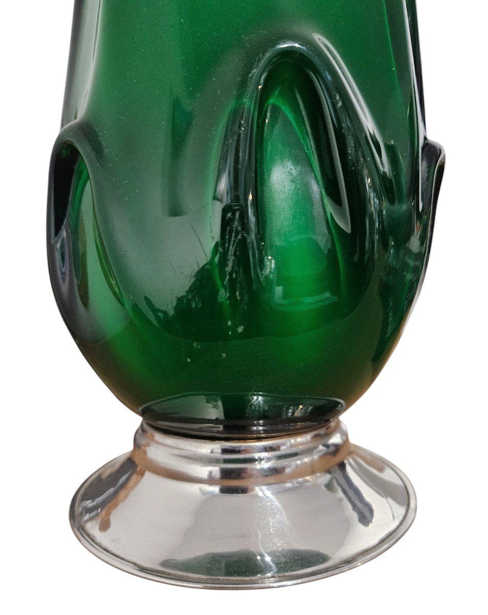 Vintage Glass Vase 1960s-photo-6