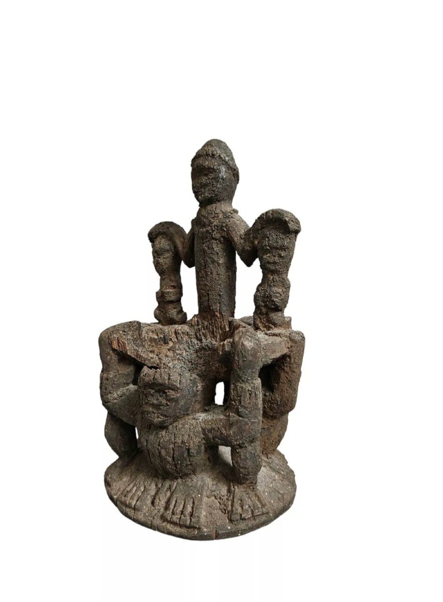 Autel Cultuel, Urhobo, Sud Du Nigeria, Fin XIXème , Début XXème Siècle.-photo-1