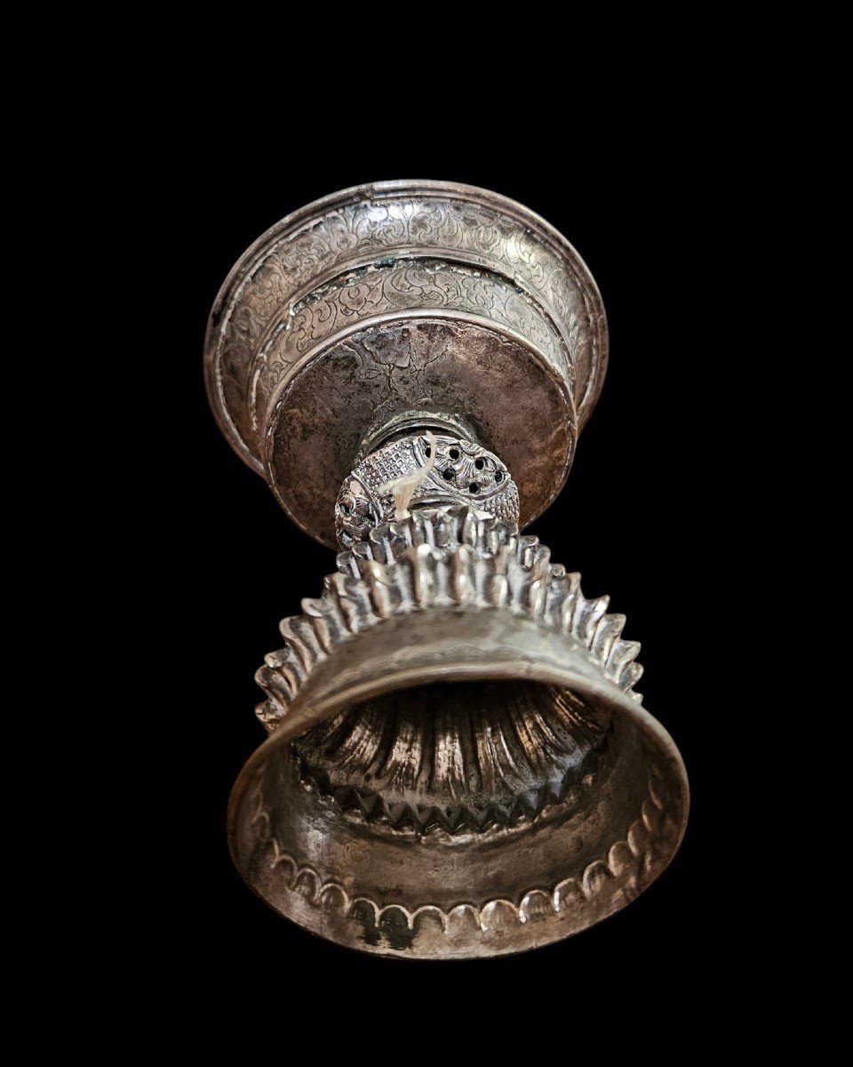 Yak Butter Lamp Tibet 19th Century-photo-4