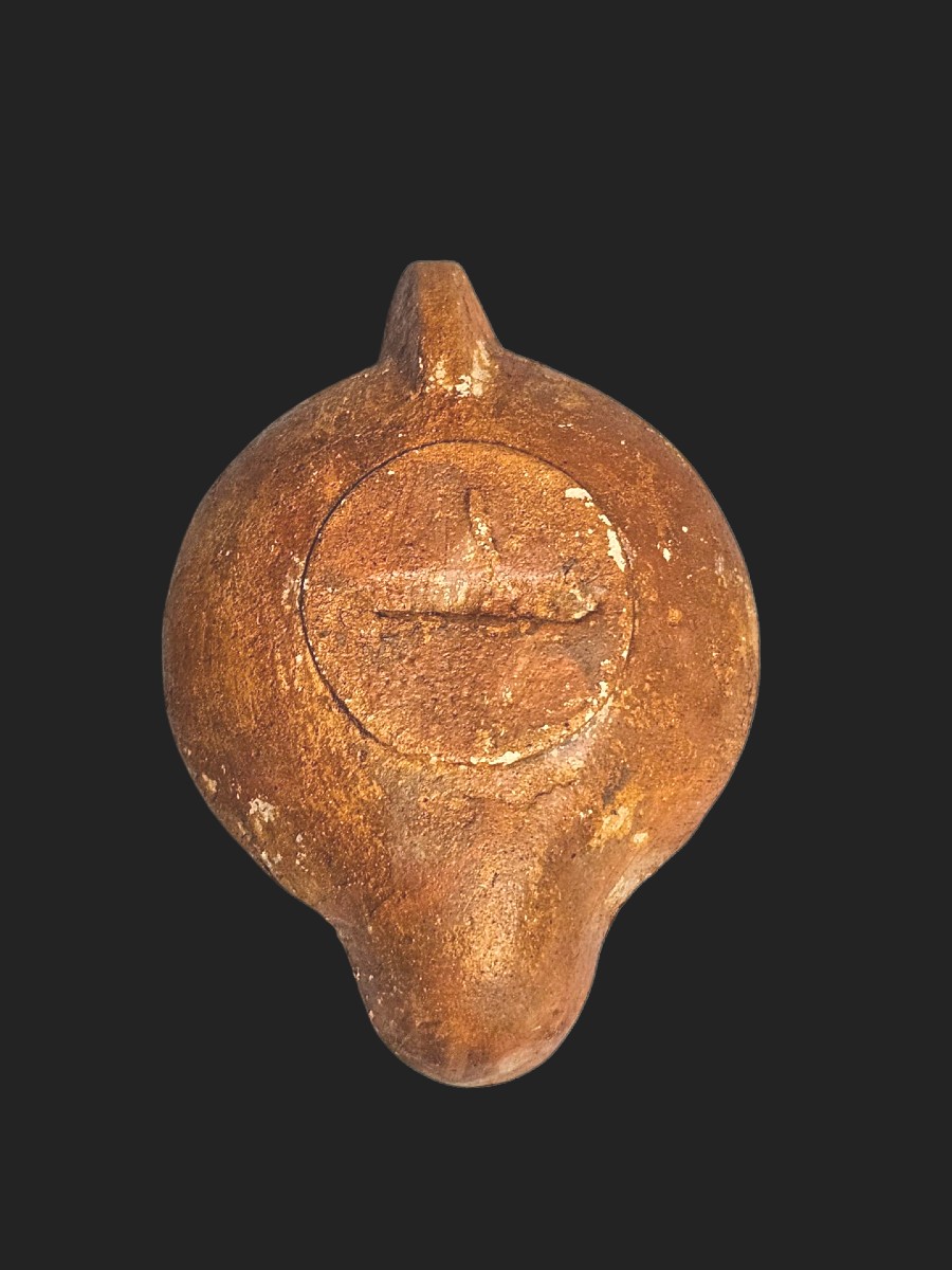 Lampe à Huile  Epoque Romaine, Bassin Méditerranéen , Iième Début Du IIIème Siècle Ap Jc-photo-2