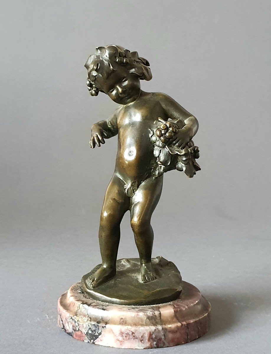 Statuette En Bronze De Bacchus Enfant-photo-4