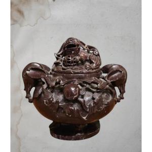 China Incense Burner Late Qing Period, Asian Art