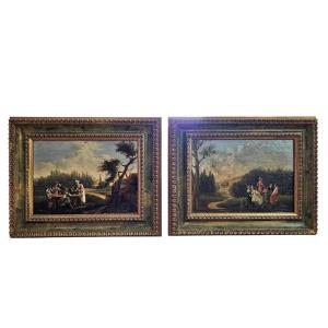 Two French School Oils From The Early 19th Century