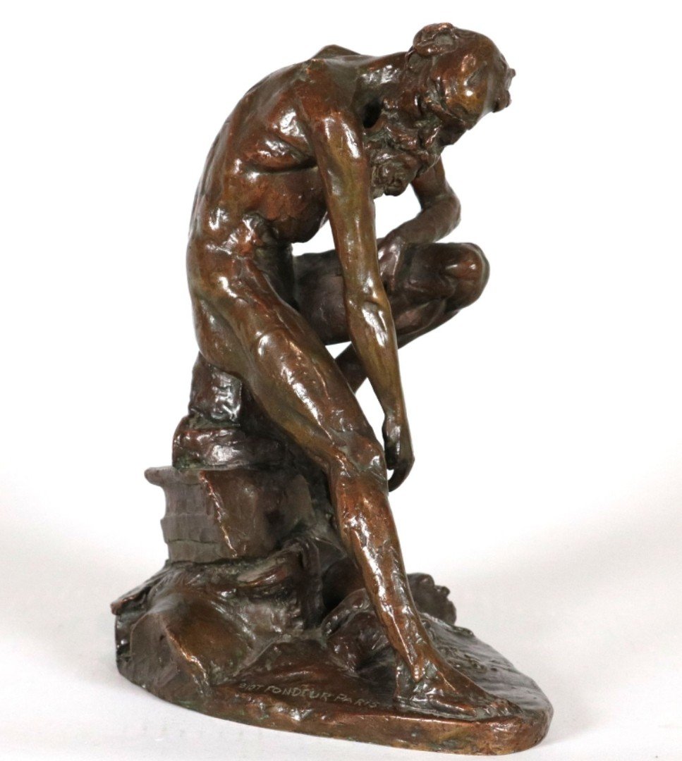 Honoré Daumier, Bronze "la Fortune"-photo-3