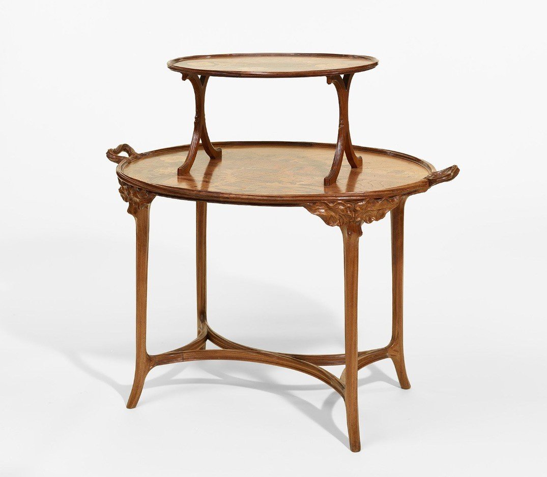 émile Gallé, Table à Thé, Mobilier Art Nouveau -photo-2