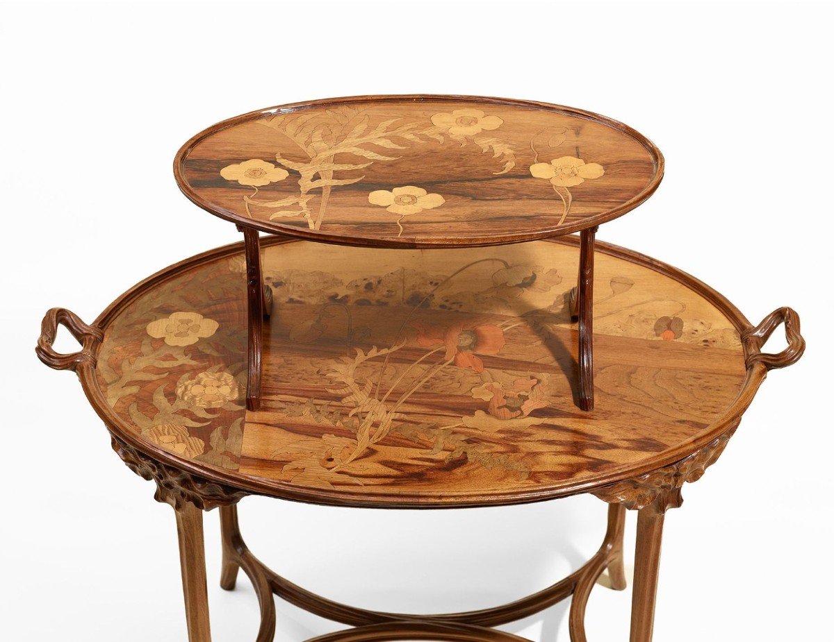 émile Gallé, Table à Thé, Mobilier Art Nouveau 