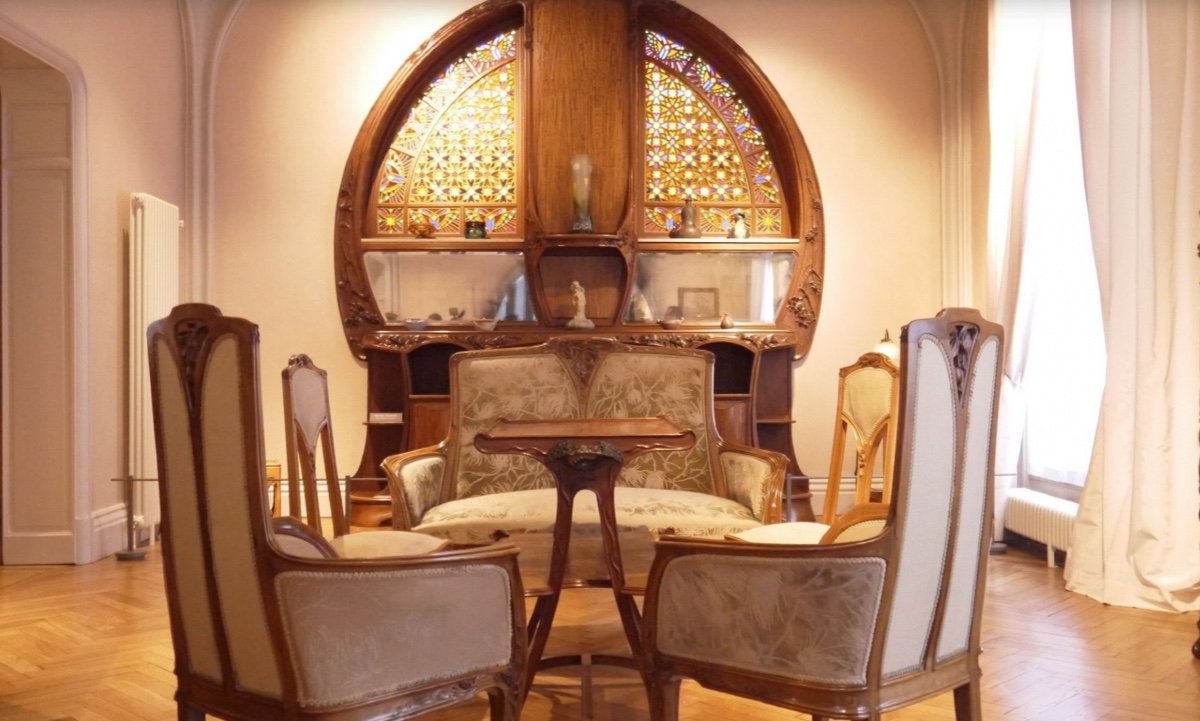 Louis Majorelle, Living Room Art Nouveau Style-photo-3