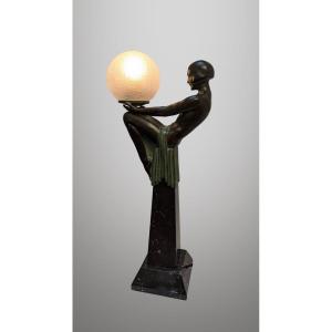 Lampe "enigme" Max Le Verrier Art Deco