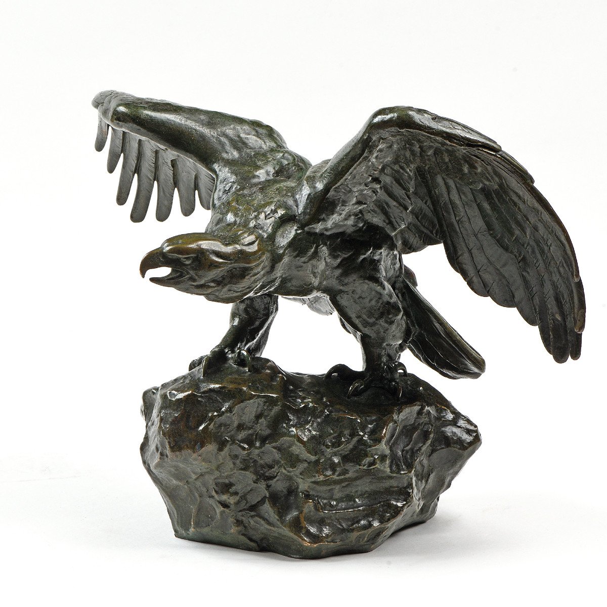 Antoine-louis Barye (1795-1875) - "eagle On A Rock"