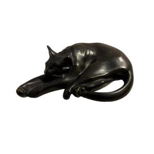 Henri Proszinski (1887-1969) - "cat At Rest"