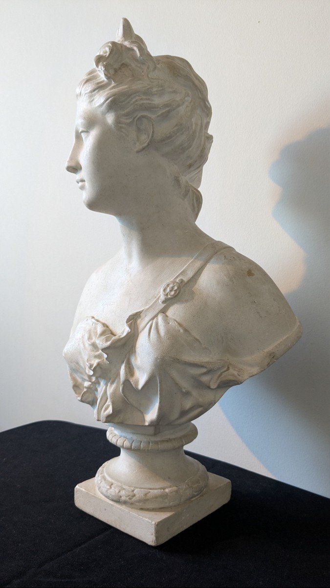 Bust Of A Woman In A Copperplate, France, 19th Century-photo-3