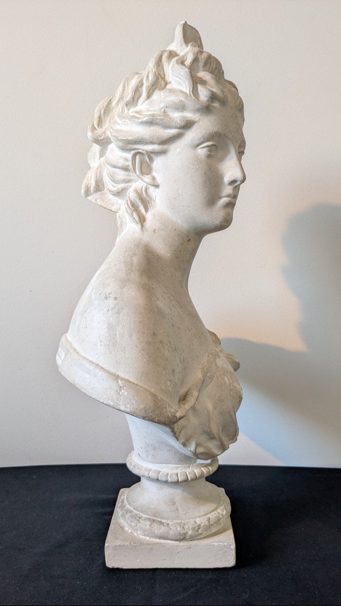 Bust Of A Woman In A Copperplate, France, 19th Century-photo-4