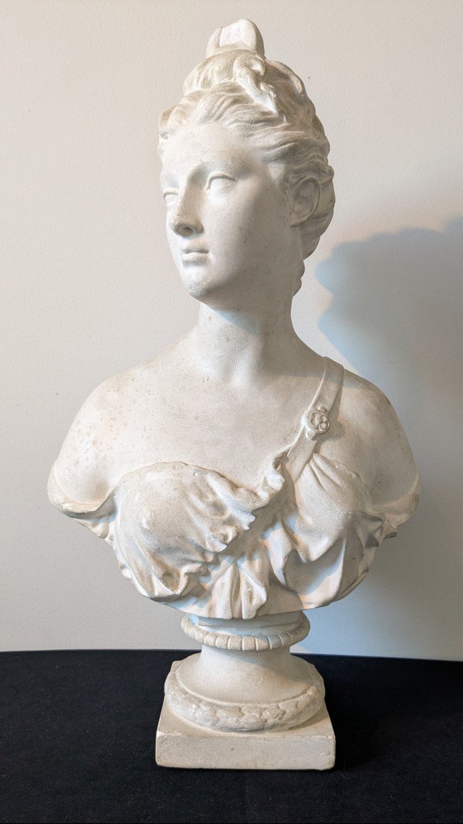 Bust Of A Woman In A Copperplate, France, 19th Century