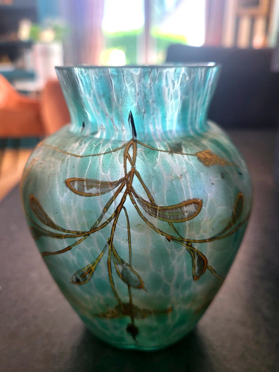 Loetz Art Nouveau Glass Vase From The 1900s-photo-3