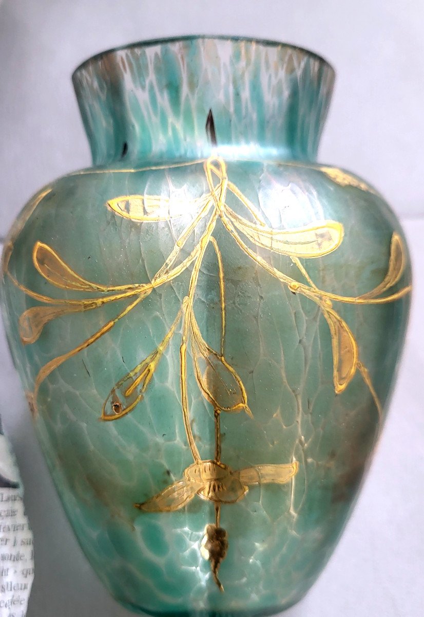 Loetz Art Nouveau Glass Vase From The 1900s-photo-4