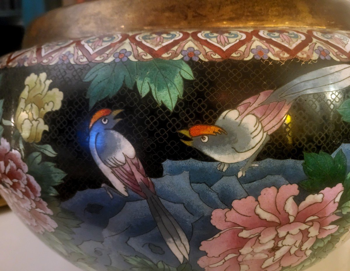 Cache Pot Cloisonné- Epoque XIXeme-photo-1