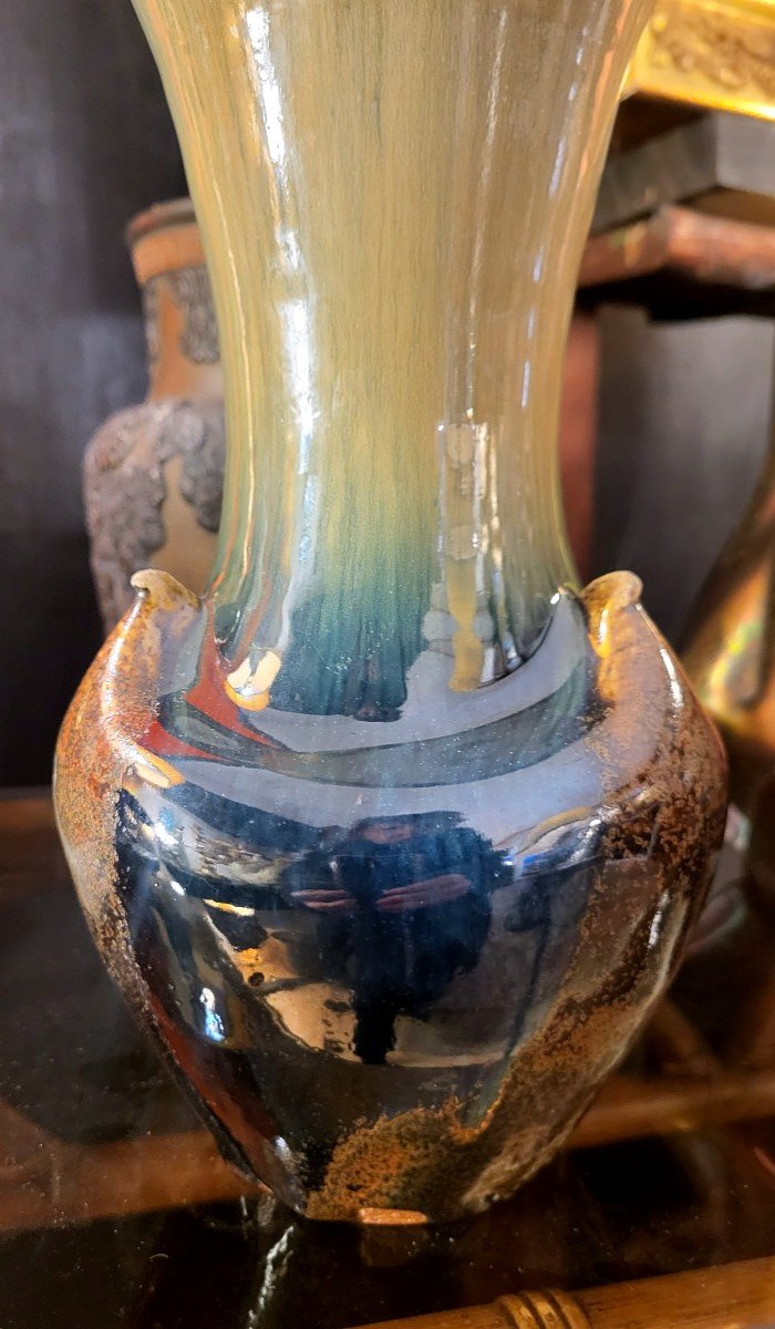 Vase en Grès émaillé de Jean Jacquinot, la Borne-photo-1