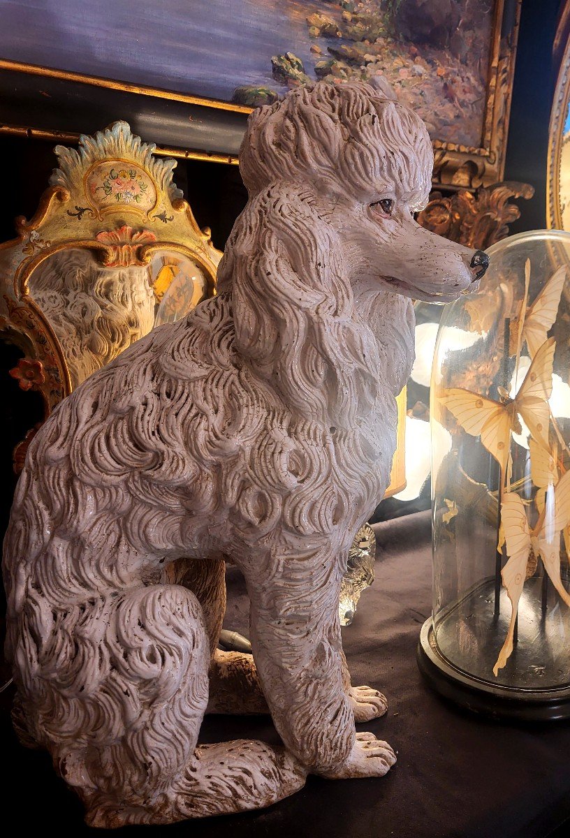 Royal Poodle Sculpture, Bassano Italy, 20th Century, 1920-photo-4