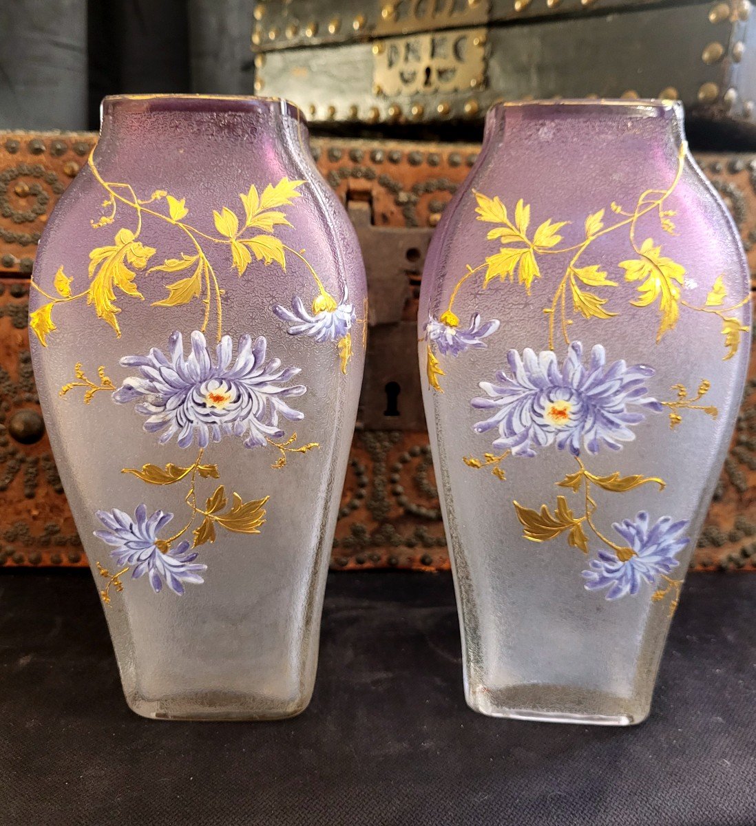 Pair Of Legras Montjoye Vases, 19th Century