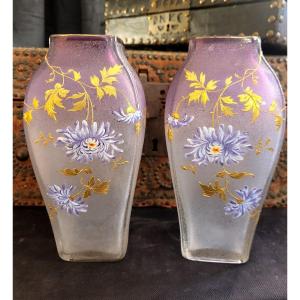 Pair Of Legras Montjoye Vases, 19th Century