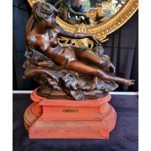 Bronze Diana The Huntress And The Nymph Signed Félix Coutant 19th Century