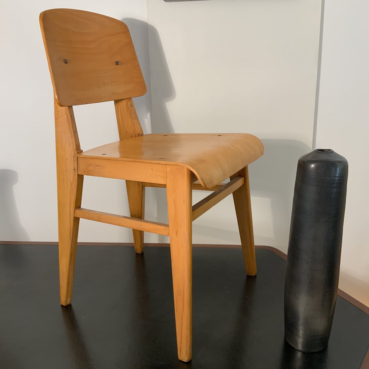 Proantic: Chaise tout Bois  Jean Prouvé