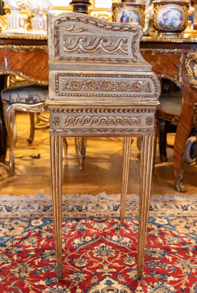 Celadon And Gold Coffee Table "venice Early 19th Century-photo-2