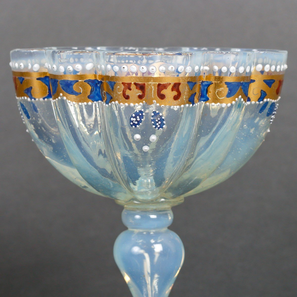 Opalescent And Enamelled Glass Venice Early 19th Century "salviati"-photo-3