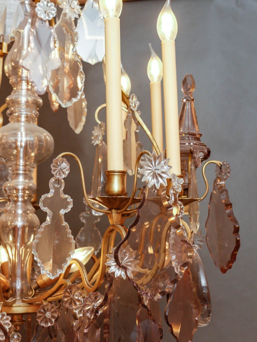 Large 12-light Cage Chandelier-photo-2