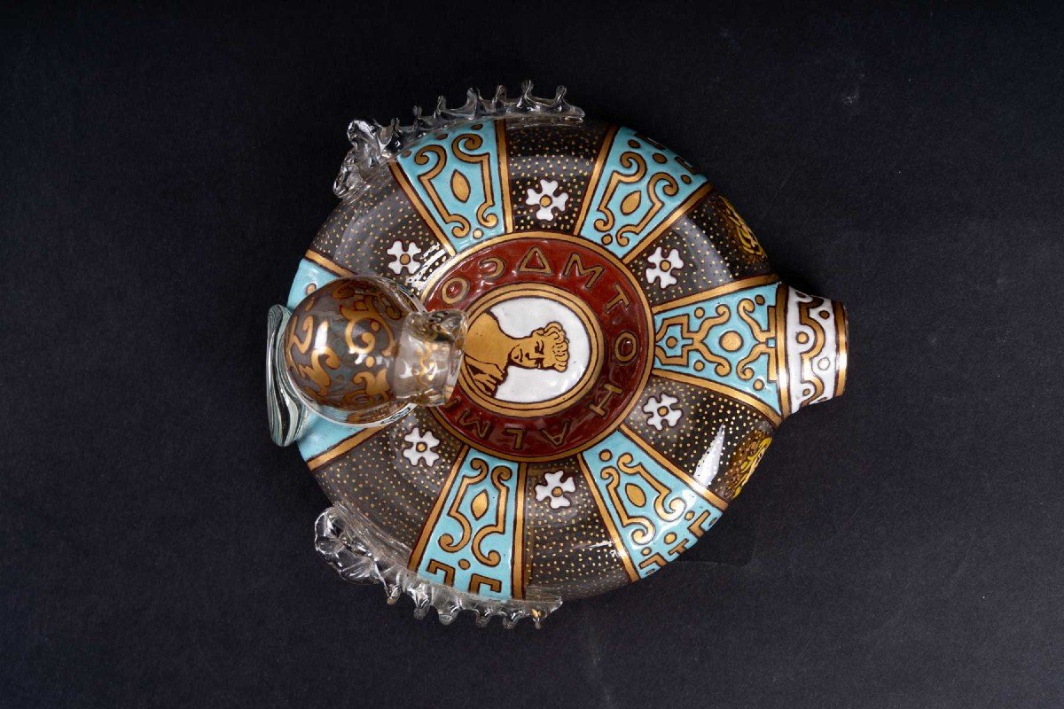 Enameled Oil Lamp-photo-1