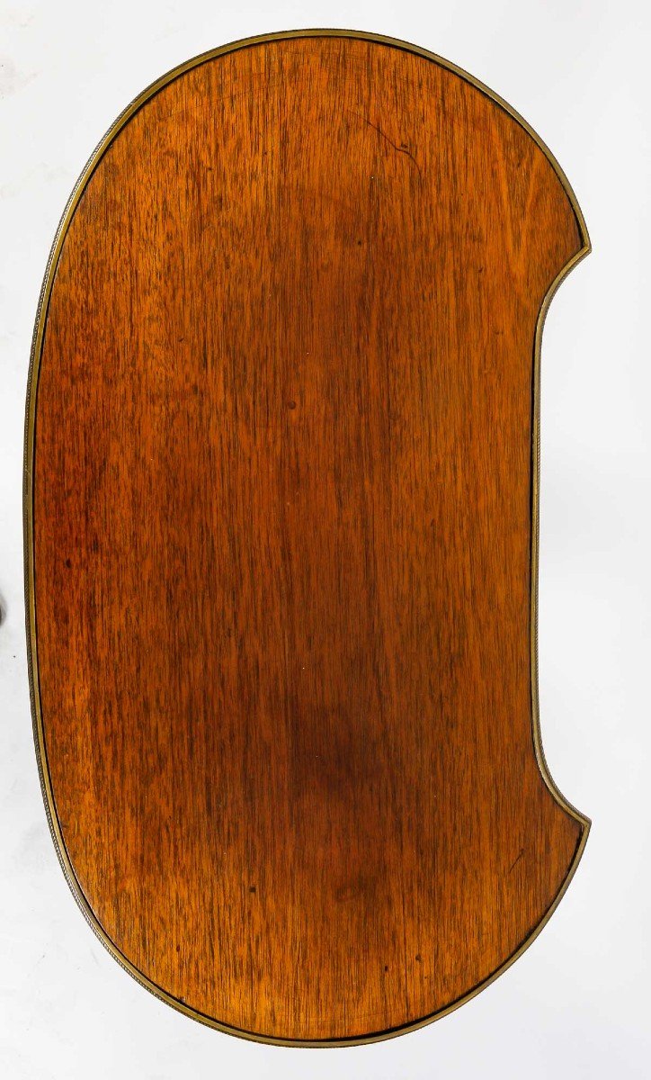 Table de forme rognon Lyre  XIX eme-photo-3