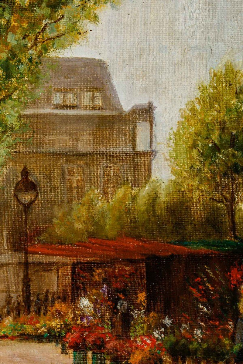 J.V.CANEL  "Le marché aux fleurs ,Place de la Madeleine   PARIS "-photo-1