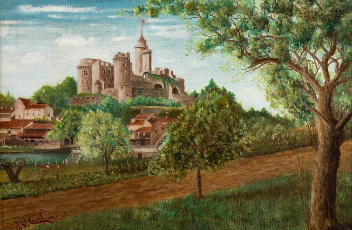 J.V. CANEL  "Le Château de Bonaguil " du XIIIème siècle  France-photo-2