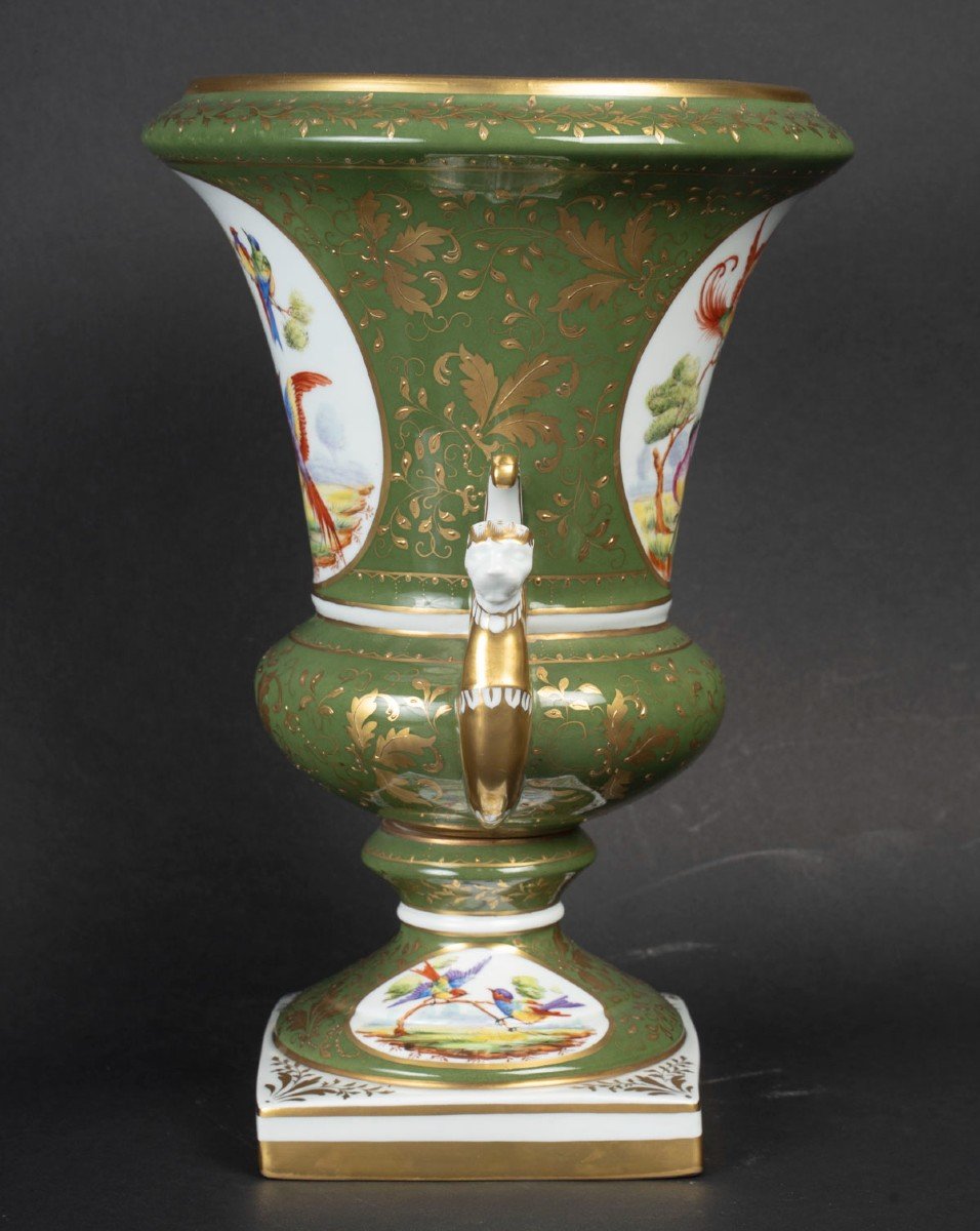 Le Tallec “emerald Green Medici Vase With Sèvres Birds”-photo-2