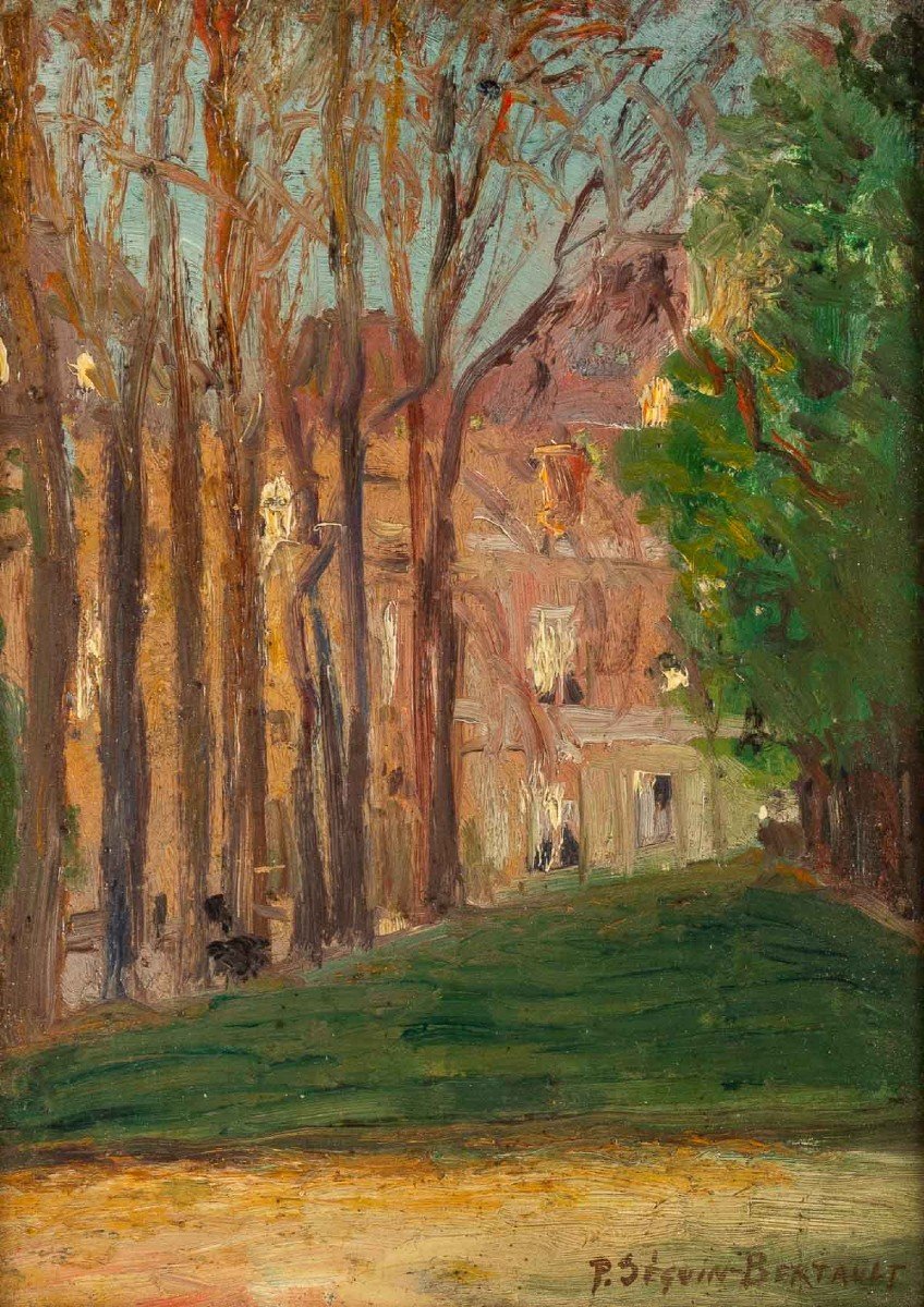 Paul Seguin-bertault (1869/1964) “the Senate And The Luxembourg Gardens”   -photo-2