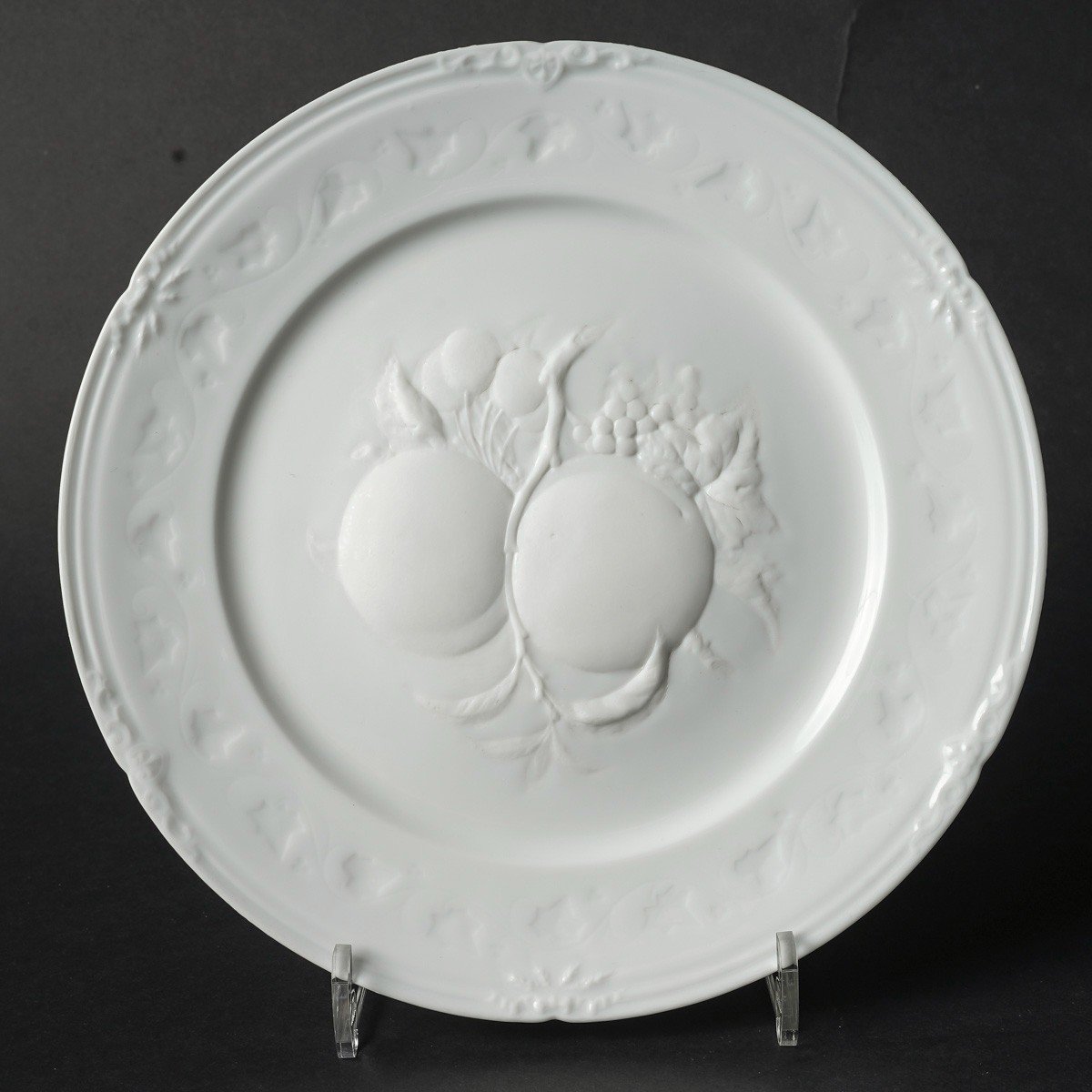 Five Plates From The Cérès Riche Service "jean Pouyat" 1855 Limoges -photo-3