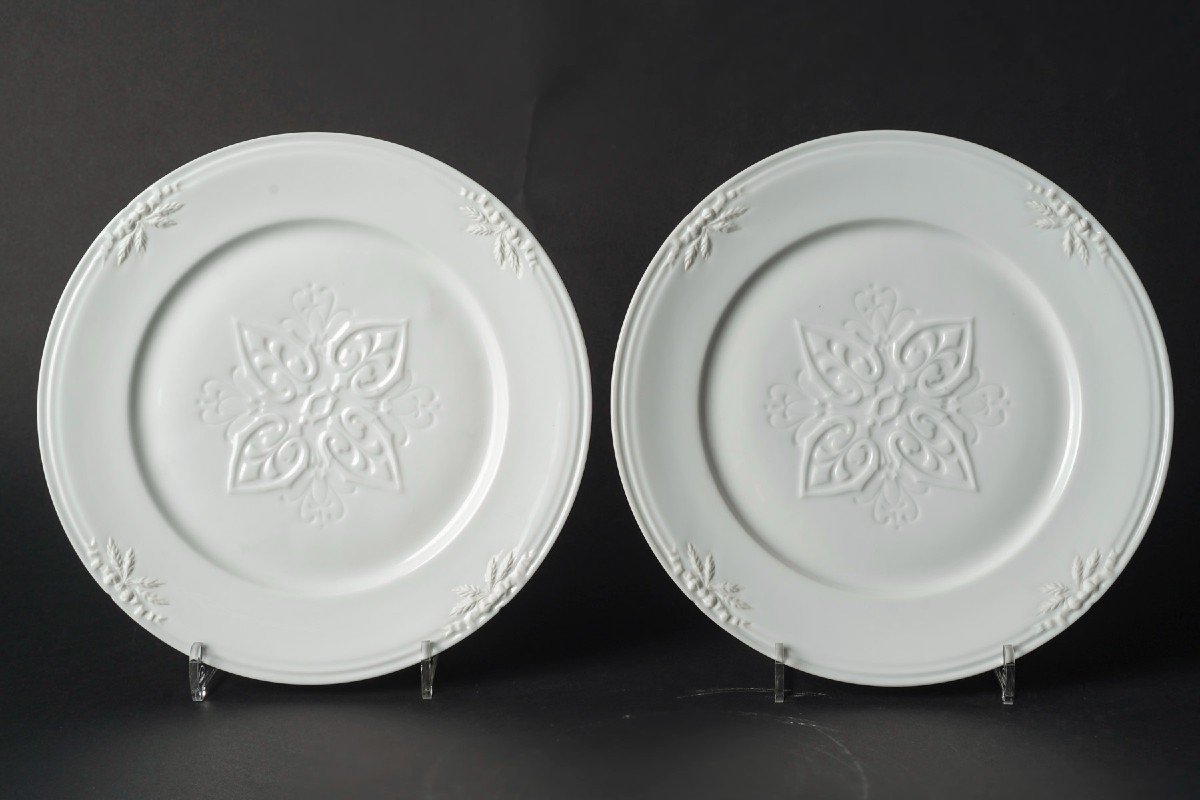 Five Plates From The Cérès Riche Service "jean Pouyat" 1855 Limoges -photo-4