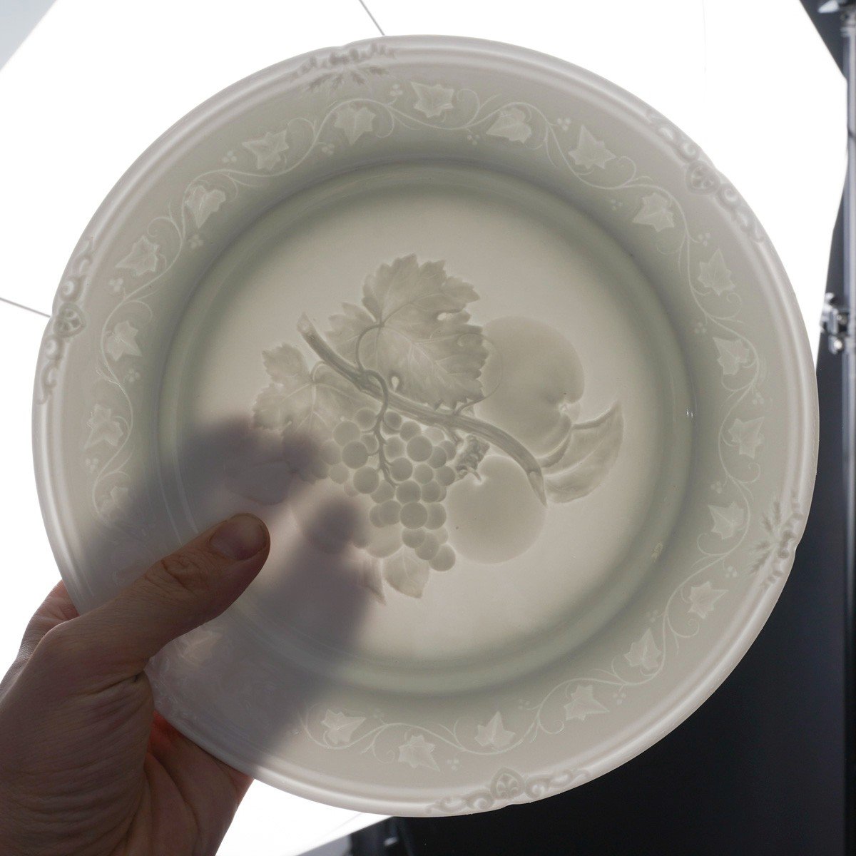 Five Plates From The Cérès Riche Service "jean Pouyat" 1855 Limoges -photo-1