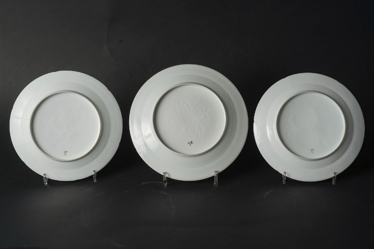 Five Plates From The Cérès Riche Service "jean Pouyat" 1855 Limoges -photo-5