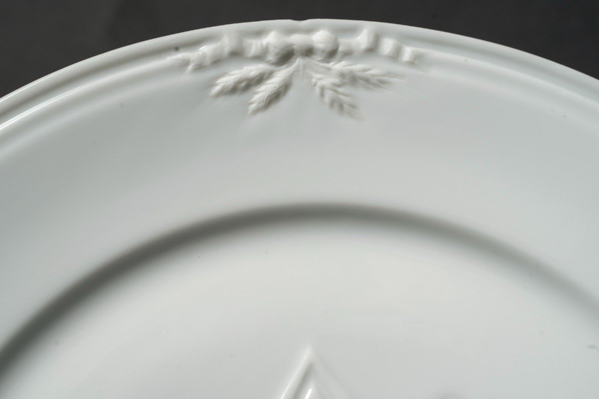 Five Plates From The Cérès Riche Service "jean Pouyat" 1855 Limoges -photo-7