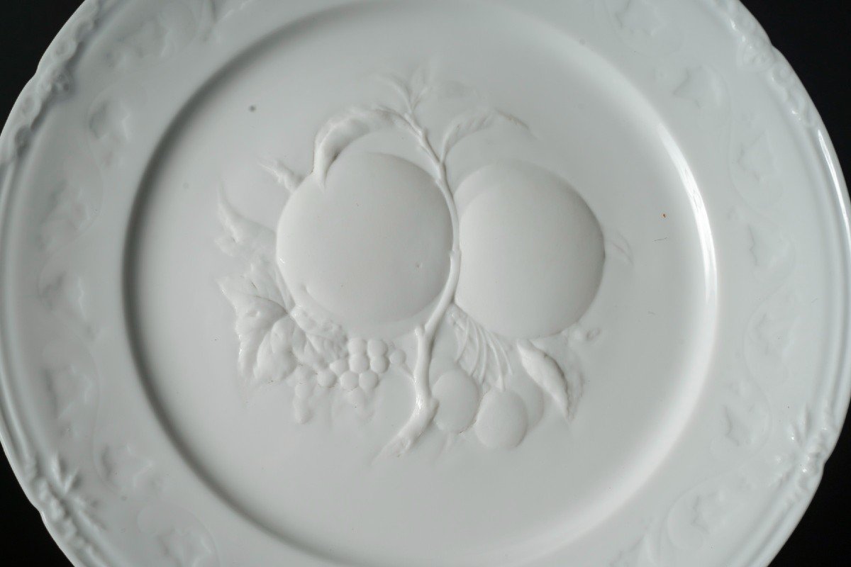 Five Plates From The Cérès Riche Service "jean Pouyat" 1855 Limoges -photo-8