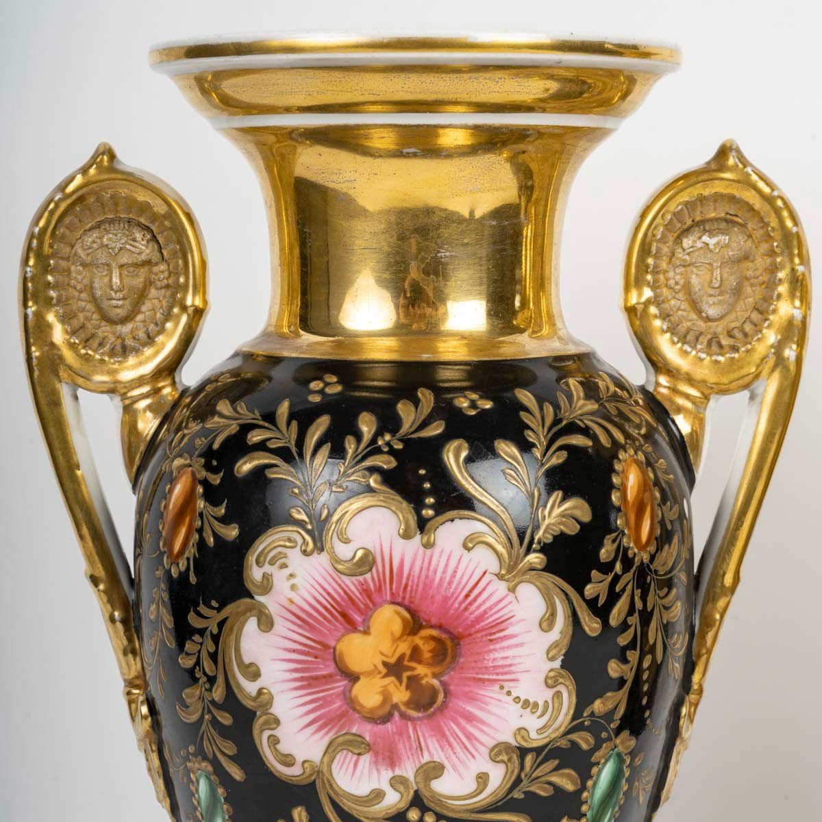 Pair Of Medici Vases "paris 1840"-photo-1