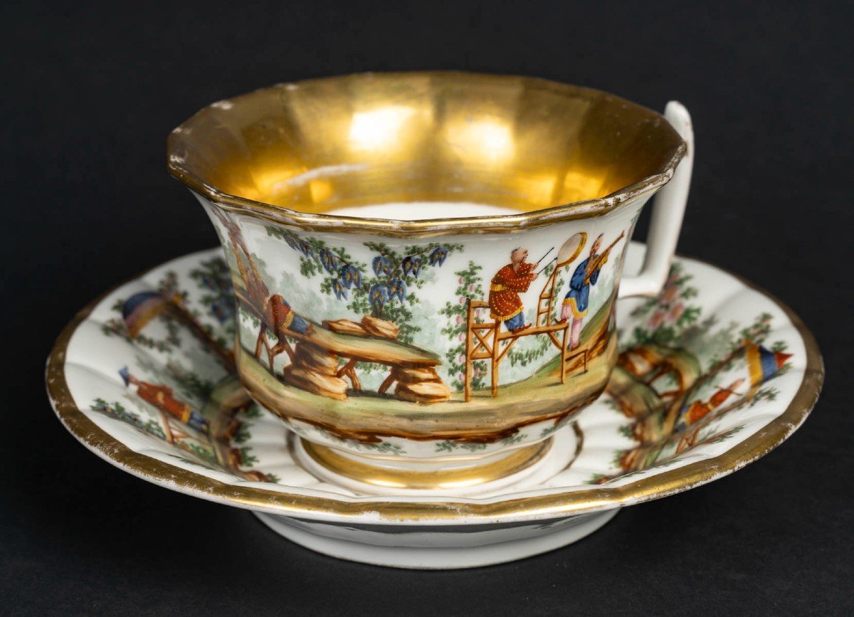 Tasse (paris 1830 ) Décor Aux Chinois